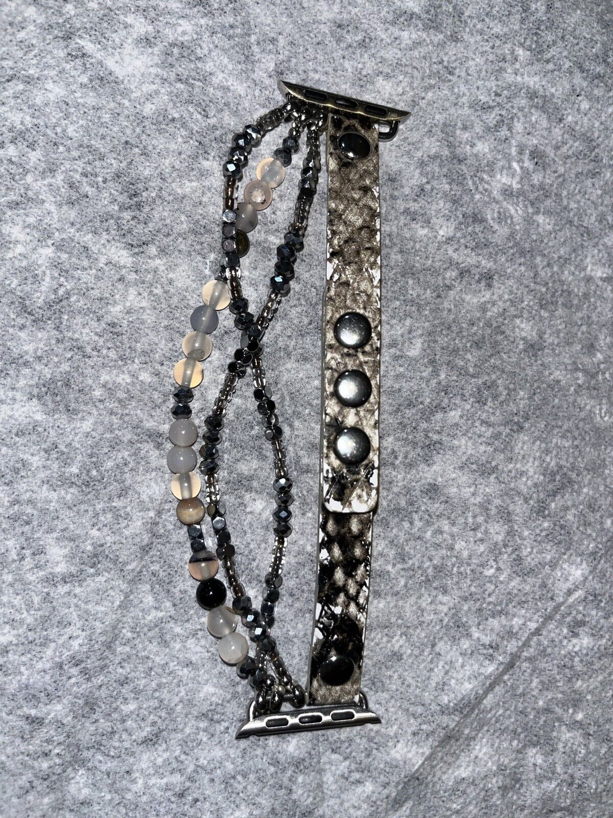 Faux Snake Skin Apple Watch Bejeweled Band 38/40/41 Series 4,5,6,7,8,9 & SE