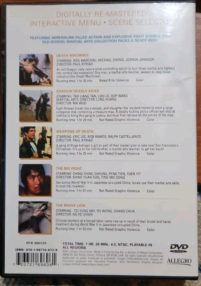 Deadly Kicks Collection (DVD, 2011, 2-Disc Set) New Sealed