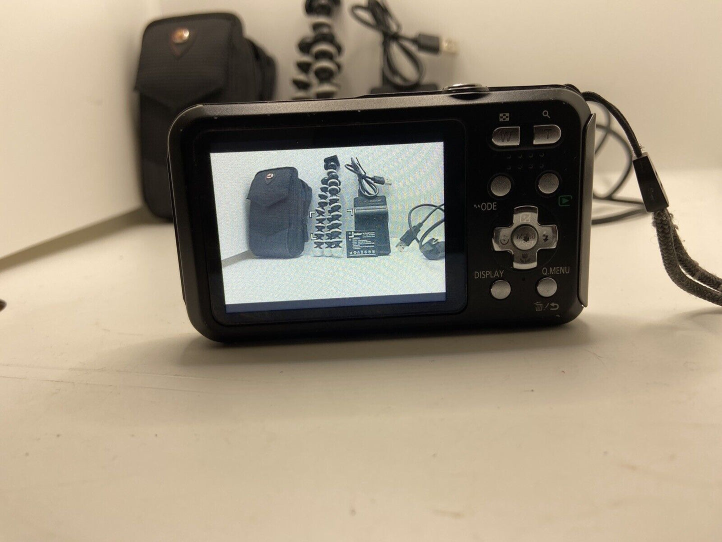 Panasonic Lumix DMC-TS20 16MP Batteries+Charger+USB+Case+Tripod+32GB SD BUNDLE