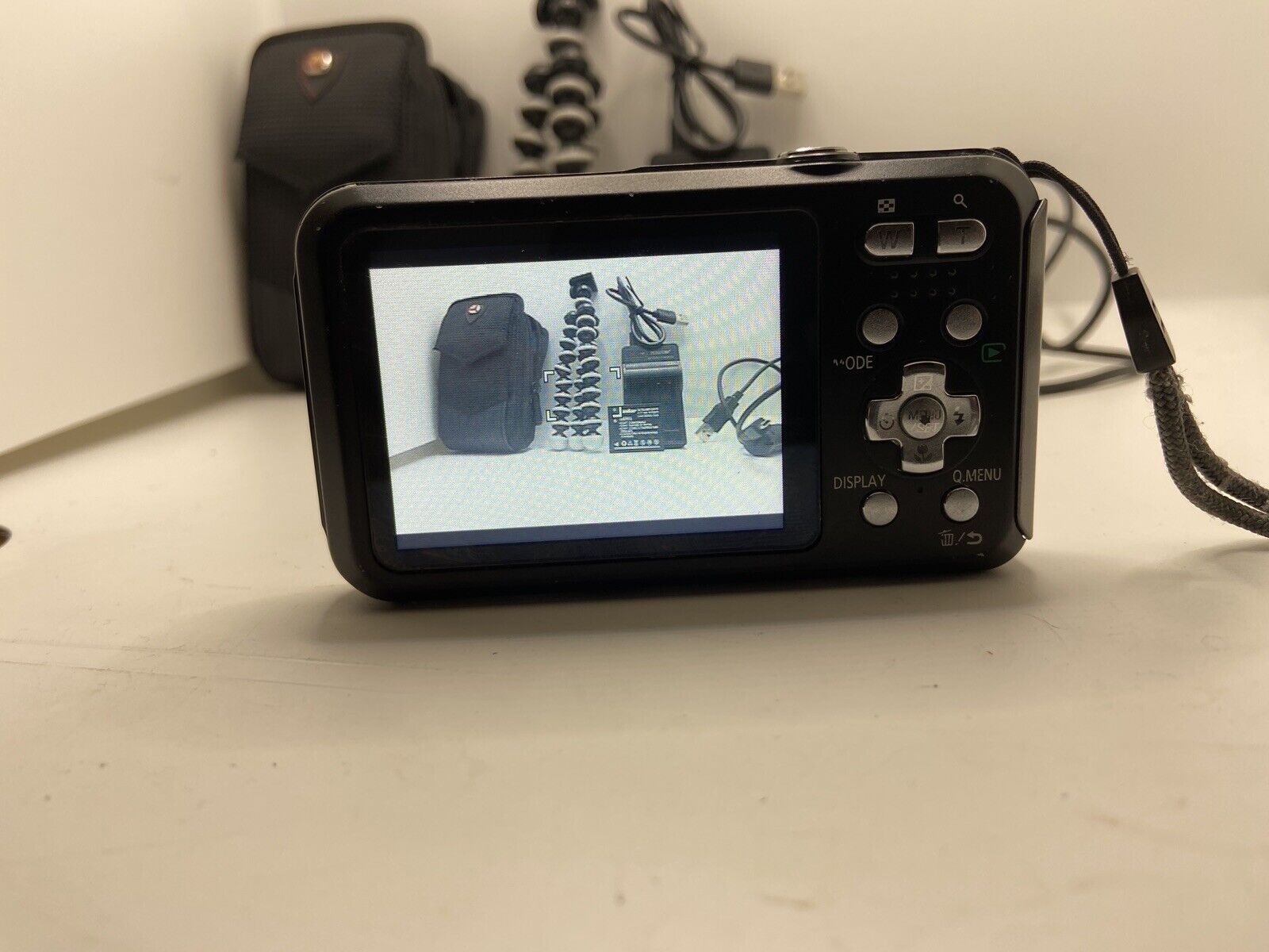 Panasonic Lumix DMC-TS20 16MP Batteries+Charger+USB+Case+Tripod+32GB SD BUNDLE