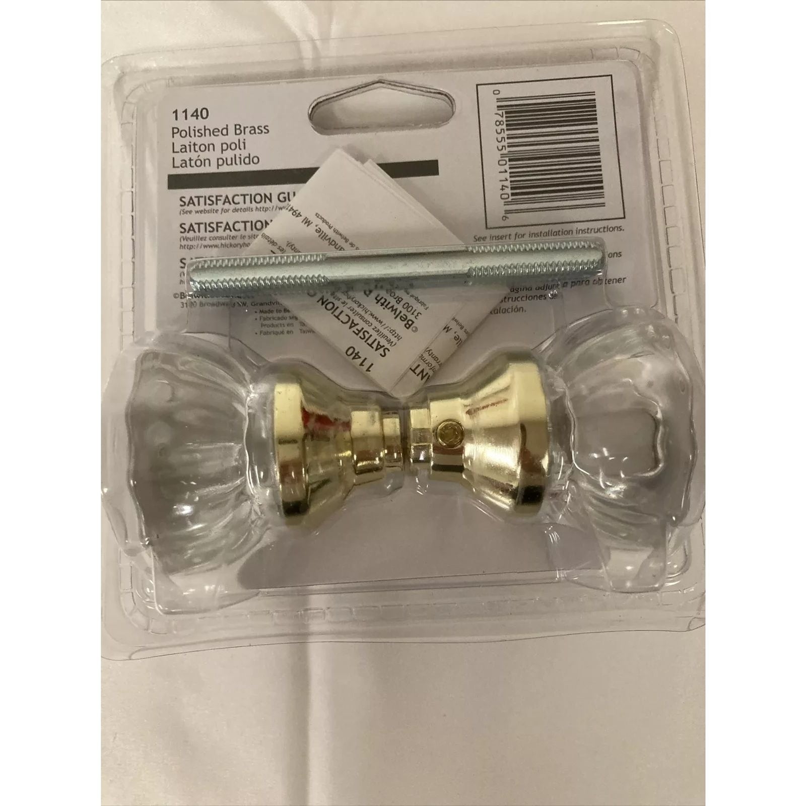 Hickory Hardware Glass Knob Set 1140 Replacement - Factory Sealed