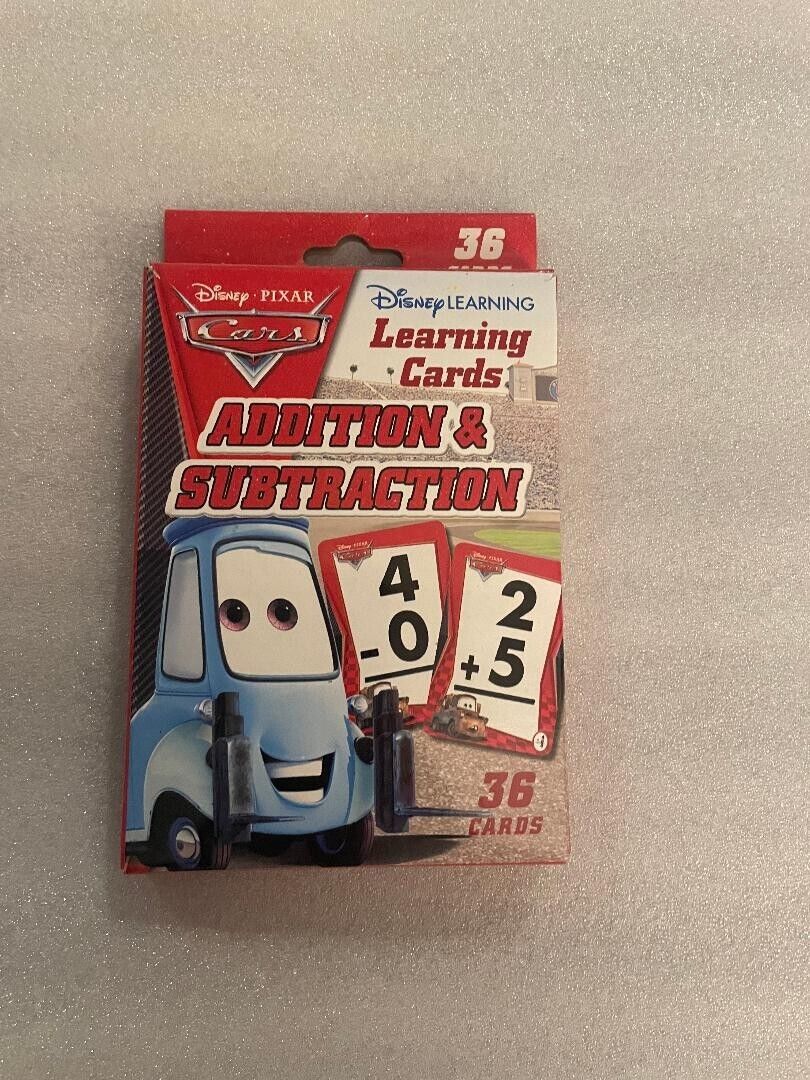 Disney Pixar Cars Learning Cards Addition & Subtraction 36 Cards