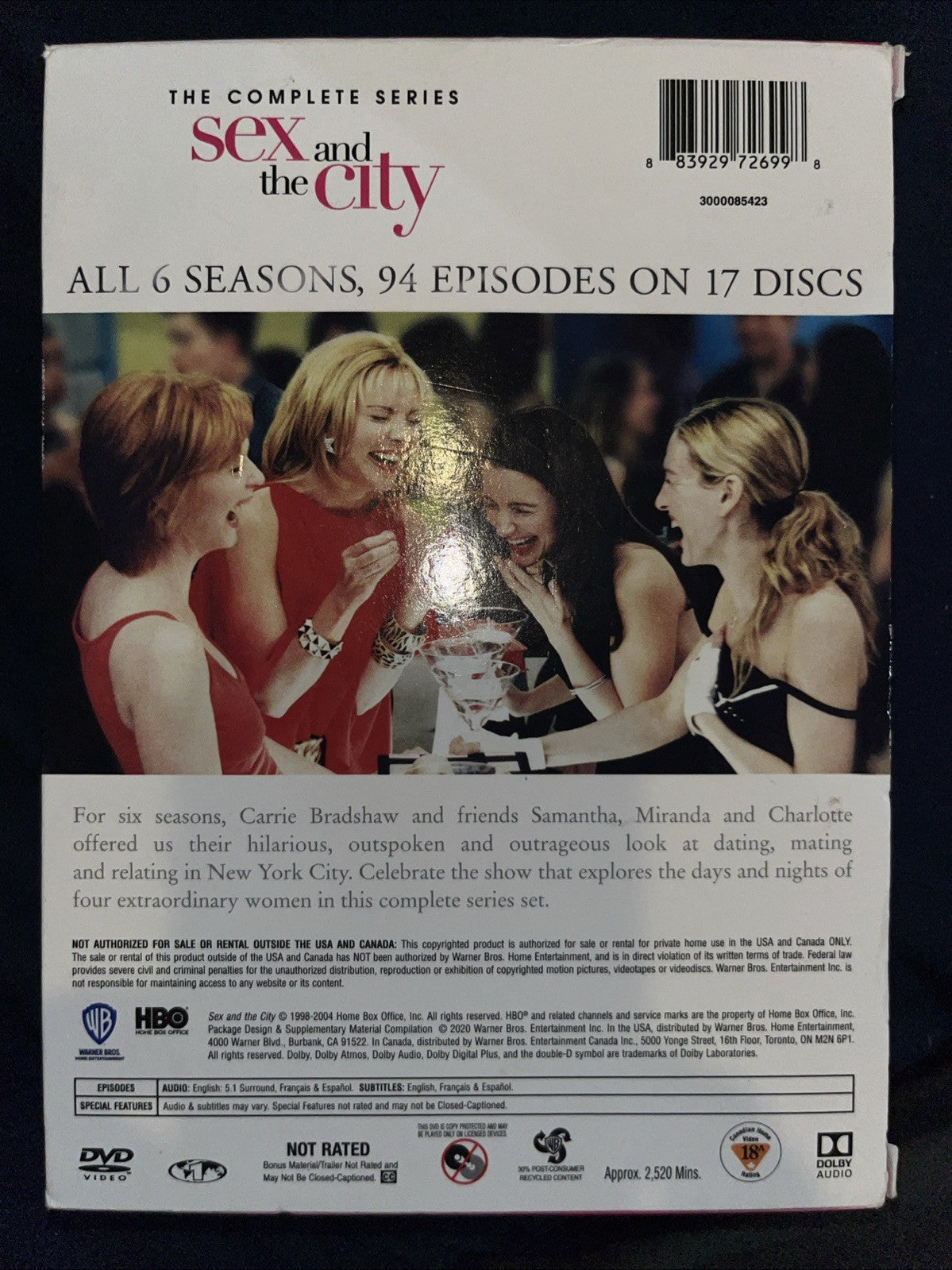 Sex & the City: Complete Series (DVD) Missing Season 1 Disc 1 & Season 4 Disc 2