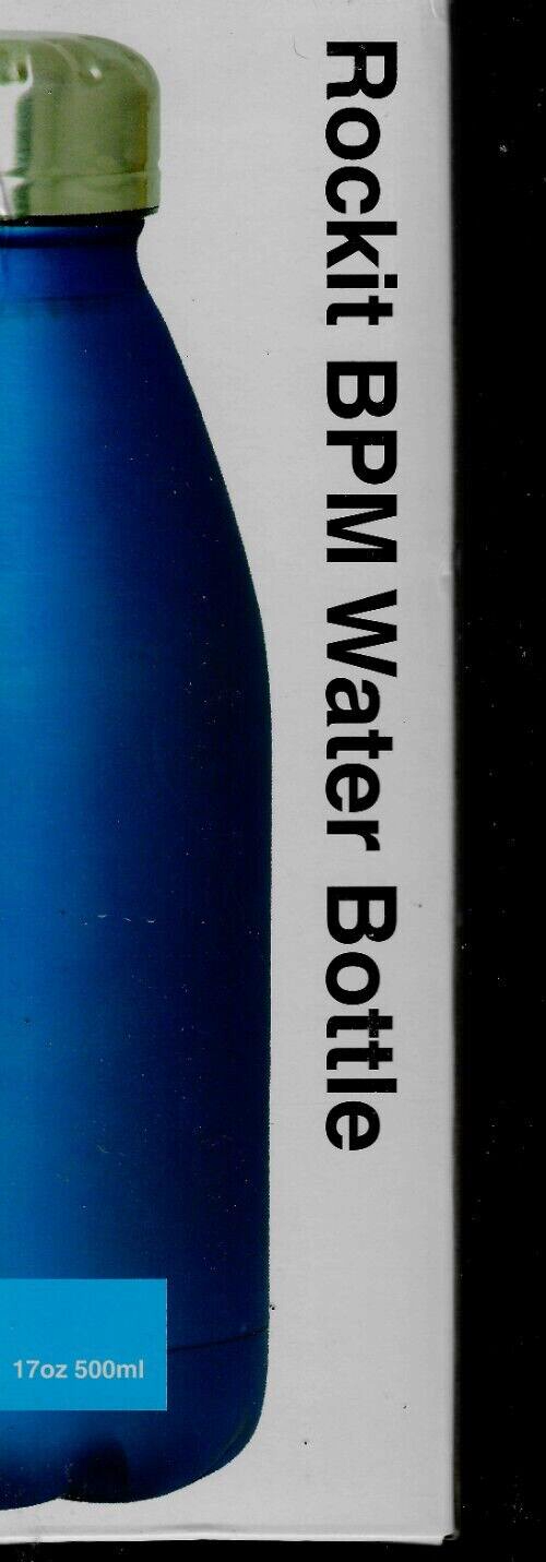 ROCKIT BPM Water Bottle Black Septodent New in Box 17oz Stainless Steel 