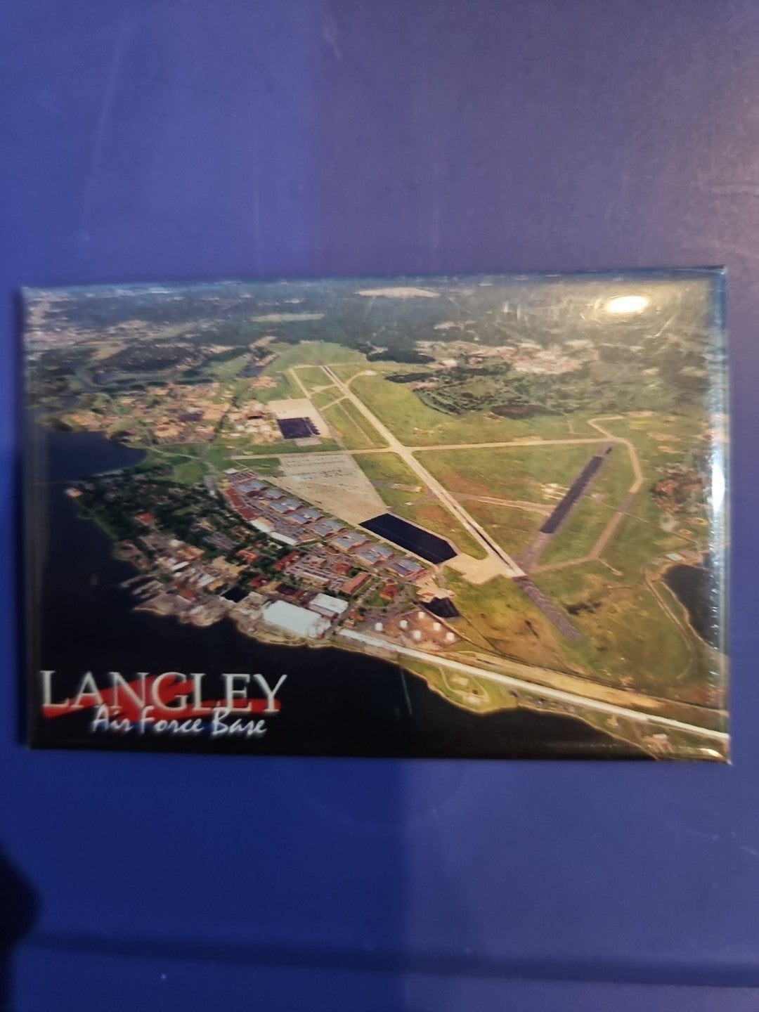 Langley Air Force Base Magnet 3" X 2"