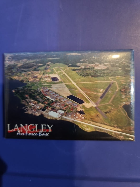Langley Air Force Base Magnet 3" X 2"