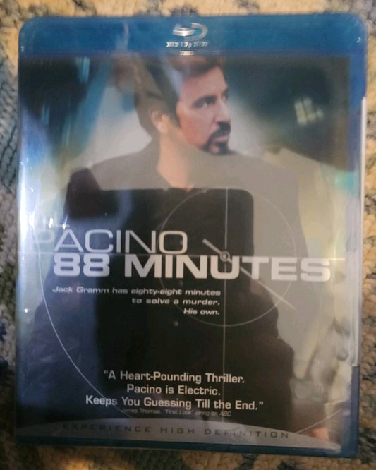 88 Minutes (Blu-ray, 2007) New. No Digital Download