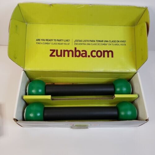Zumba 1 lb Toning Sticks Shaker Weights (Set of 2) New In Box Dance Exercise