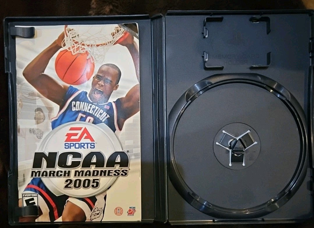NCAA March Madness 2005 (PS2) No Game. Case. Artwork. Manual ONLY)