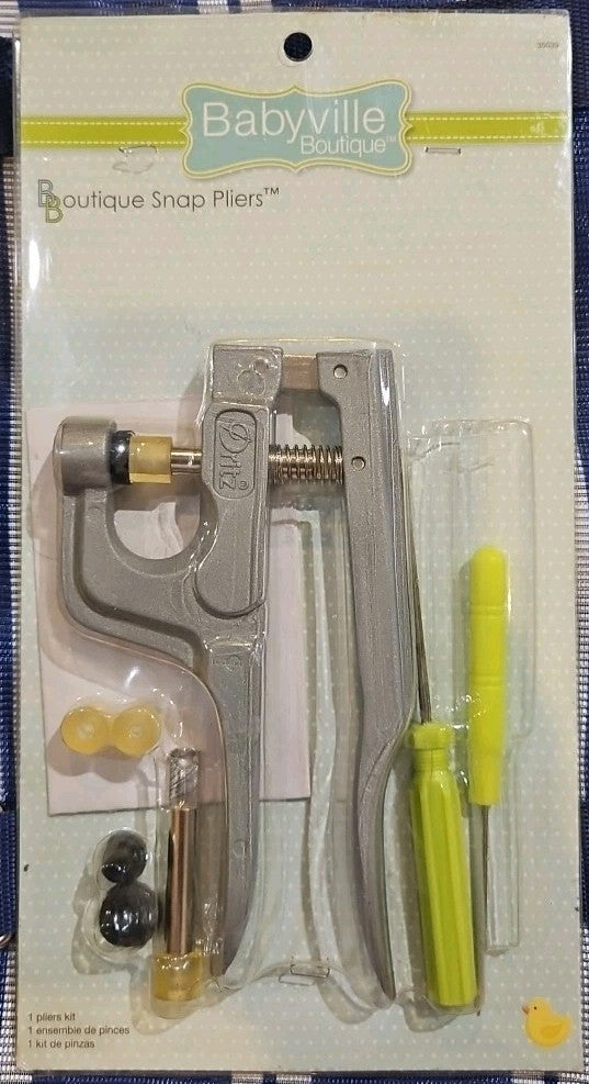 New Sewing Crafts Snap Pliers Kit 35039 Babyville Boutique Dritz