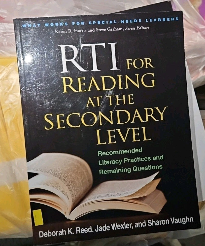 What Works for Special-Needs Learners Ser.: RTI for Reading at the Secondary...