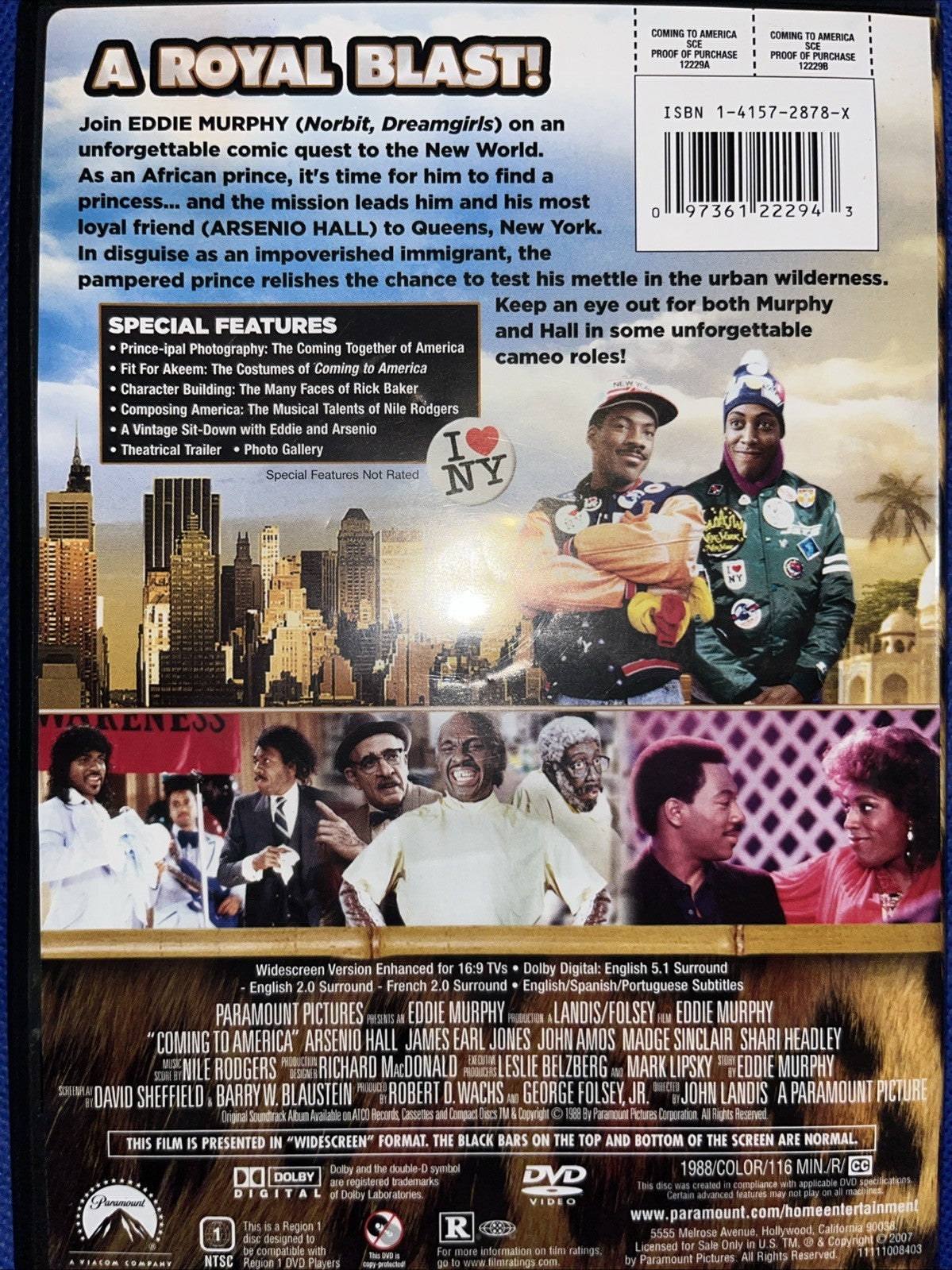 Coming to America (DVD, 1988) Sealed