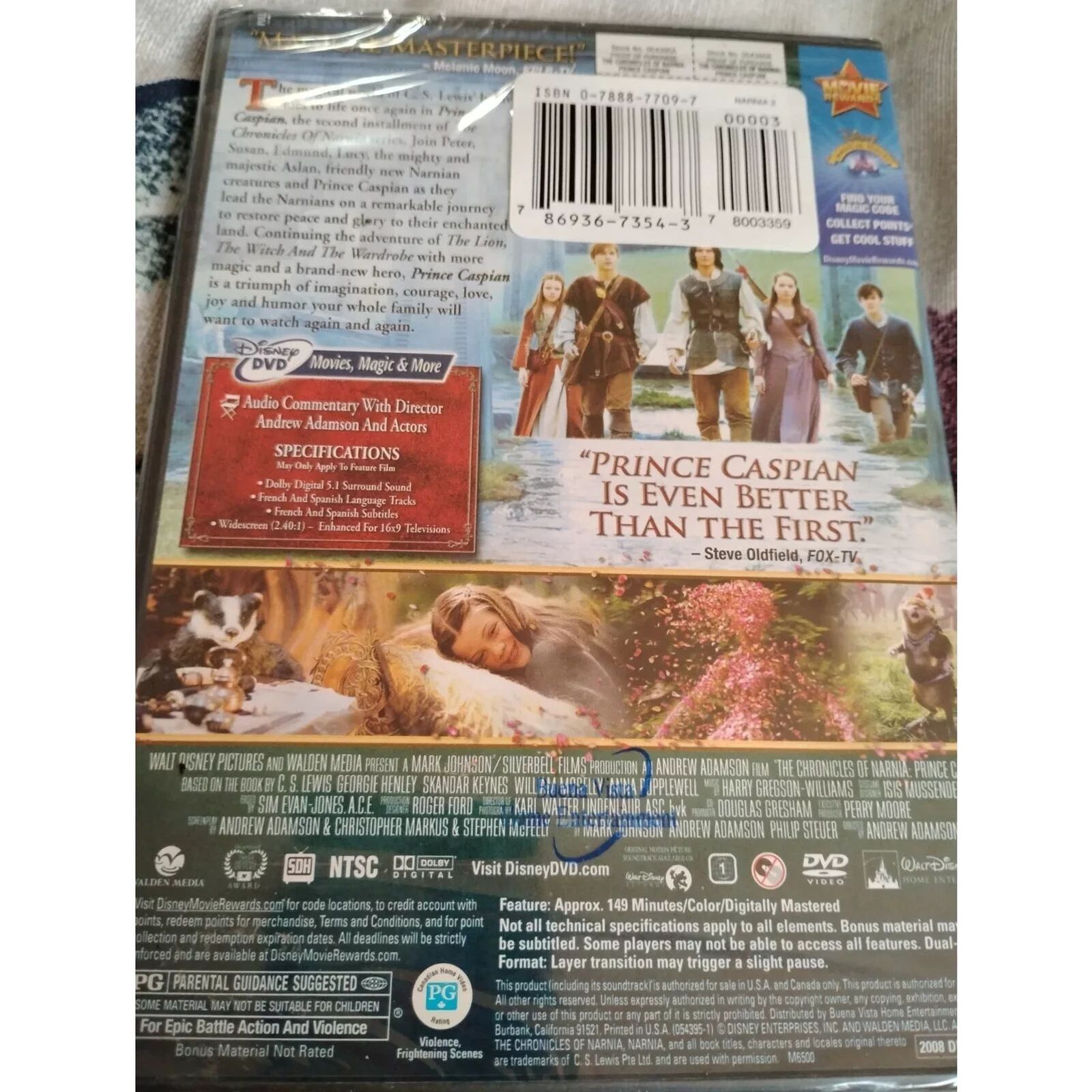 The Chronicles of Narnia: Prince Caspian (DVD, 2008) Brand New Sealed