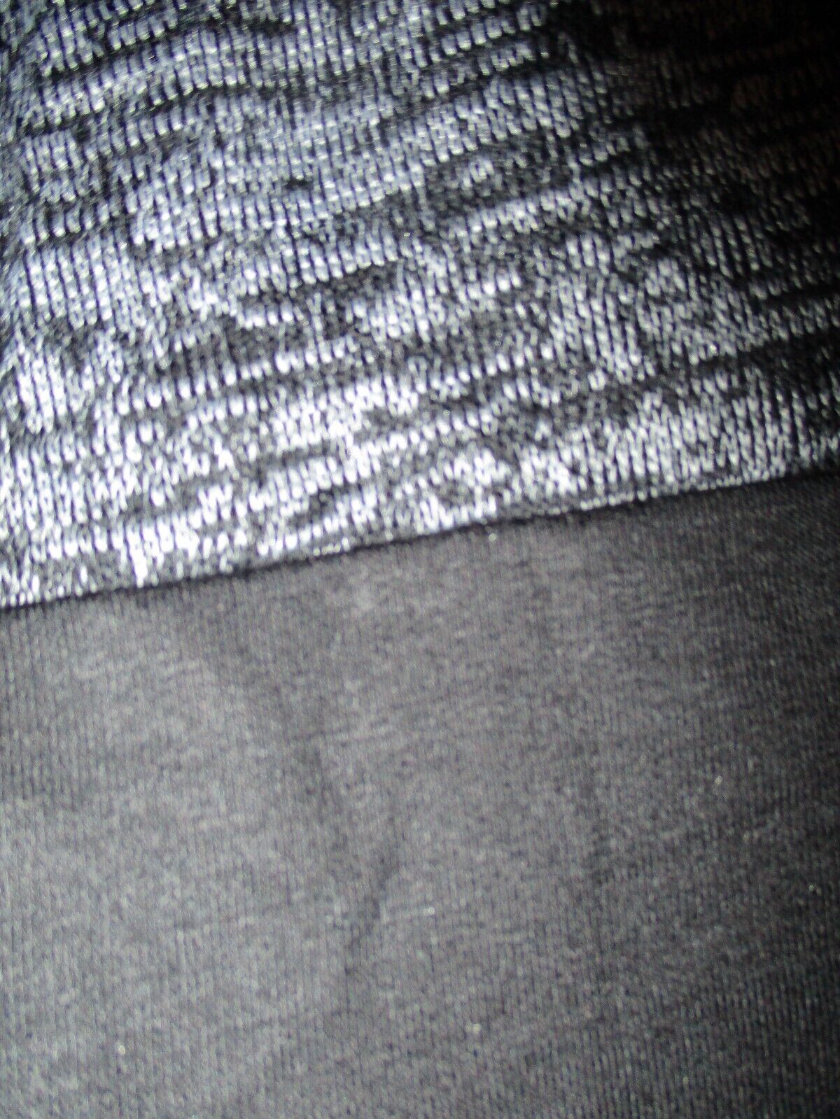 P.S. Kate Soft Knit Blue Gray Black Hoodie Medium NEW