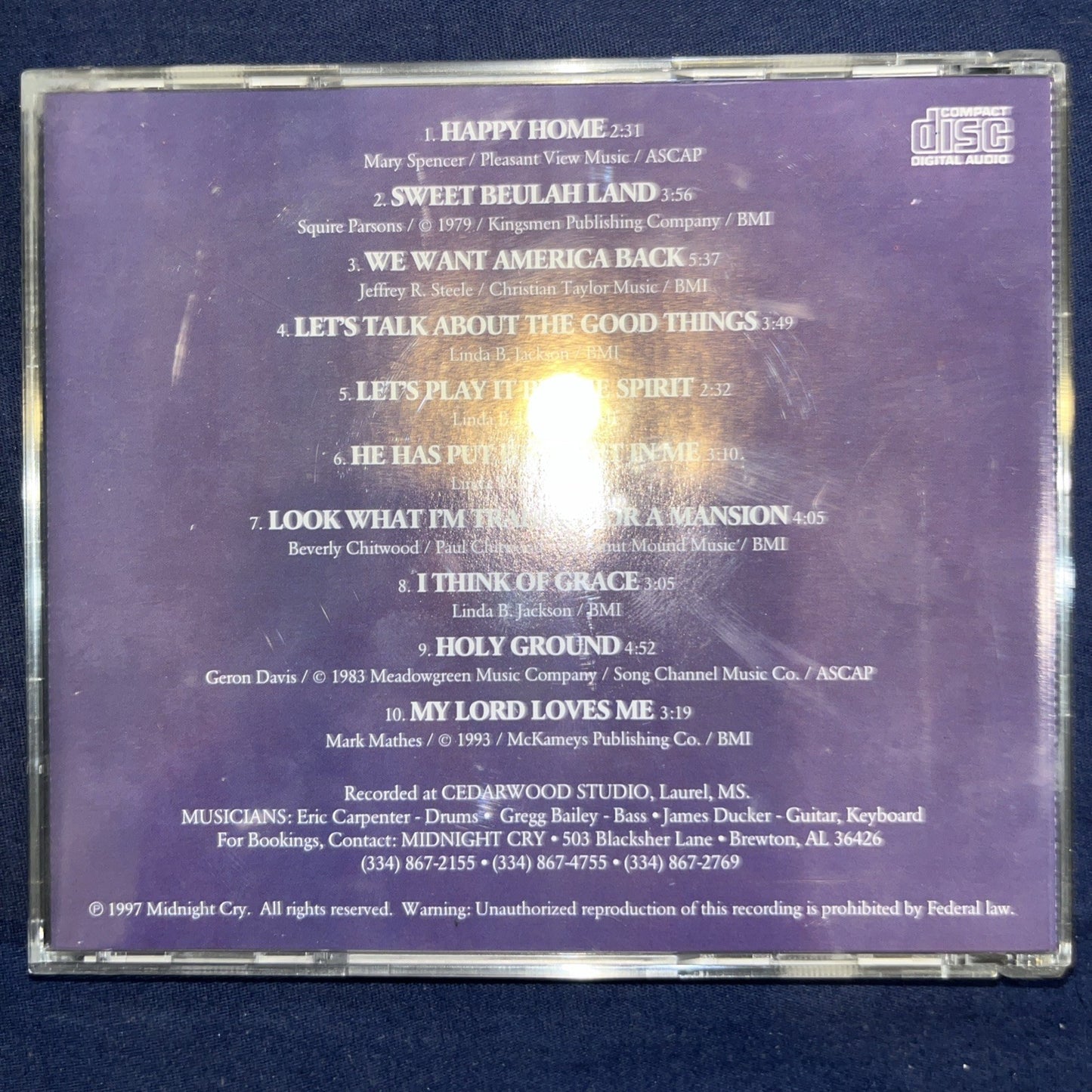 Midnight Cry: Play It By The Spirit (CD)