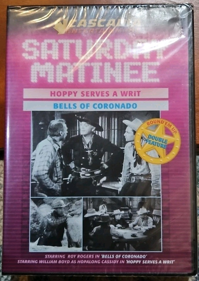 Saturday Matinee - Hoppy Serves a Writ / Bells of Coronado (DVD) New Sealed