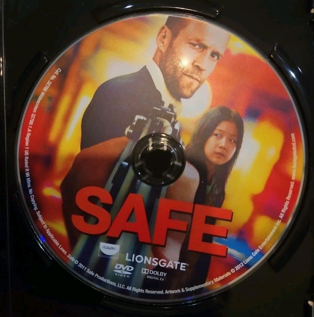 Safe (DVD, 2012) Slipcase. Artwork Cropped. Tested