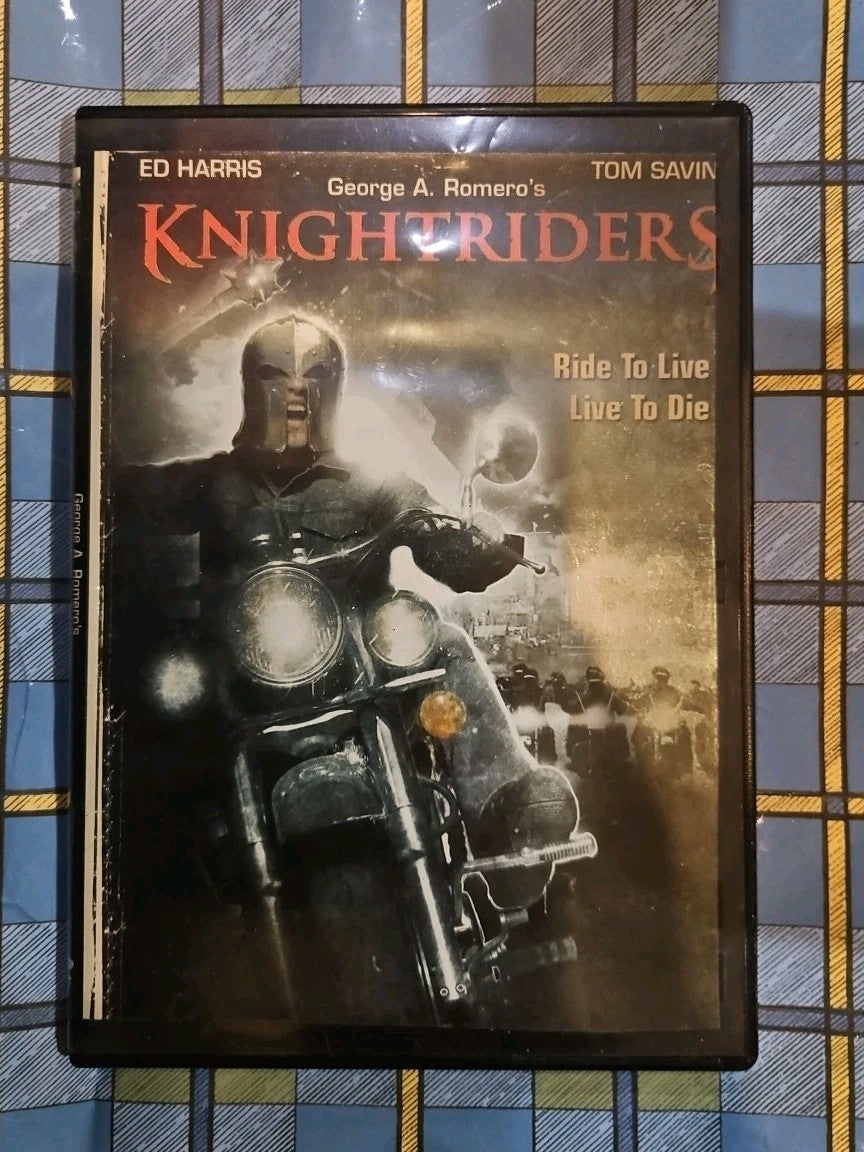 Knightriders (DVD, 1981) Tested slim case cropped artwork.