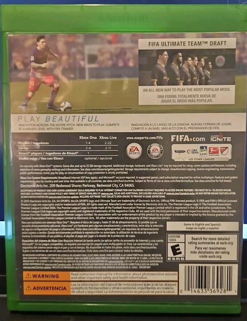 Fifa 16 - Microsoft Xbox One. Tested. Resealed