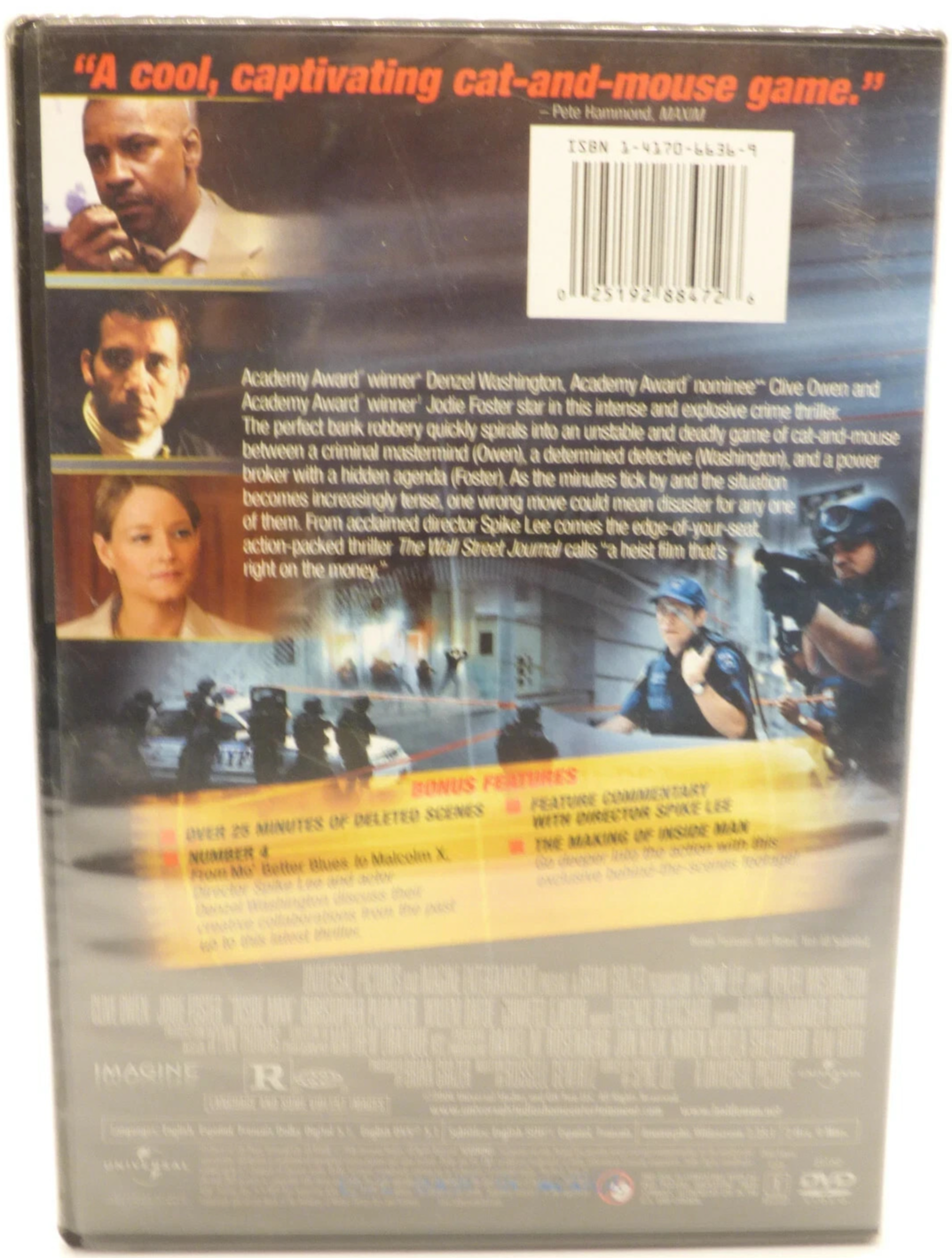 Inside Man Movie Widescreen (DVD) 2006