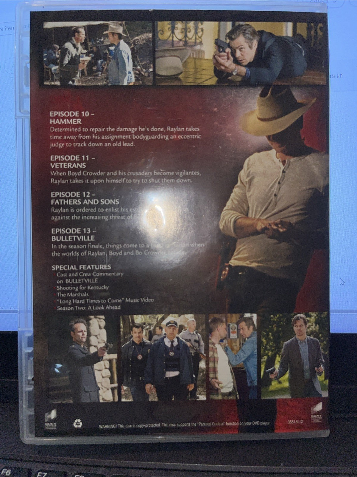 Justified: Season 1 Disc 3 ONLY.   (DVD, 2010). Missing All Discs Except Disc 3