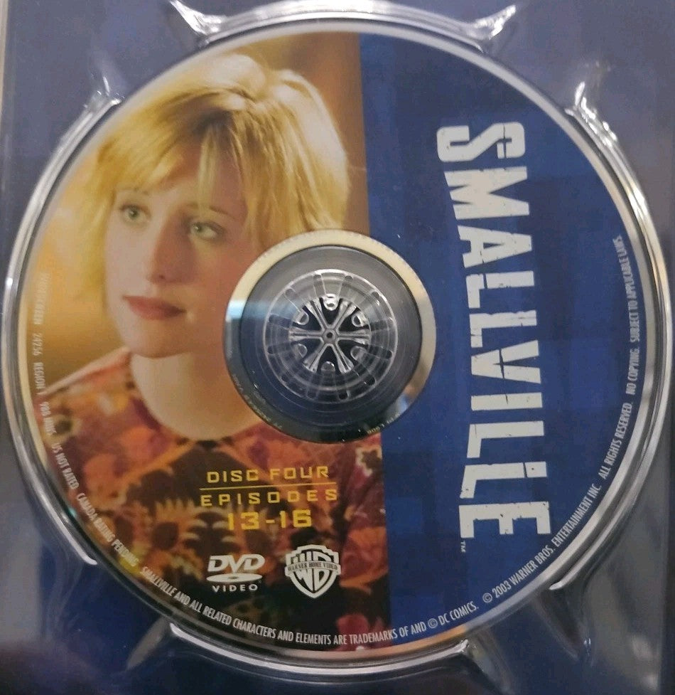 Smallville - Season 2 (DVD, 2004, 6-Disc Set)  Tested. Box Wear