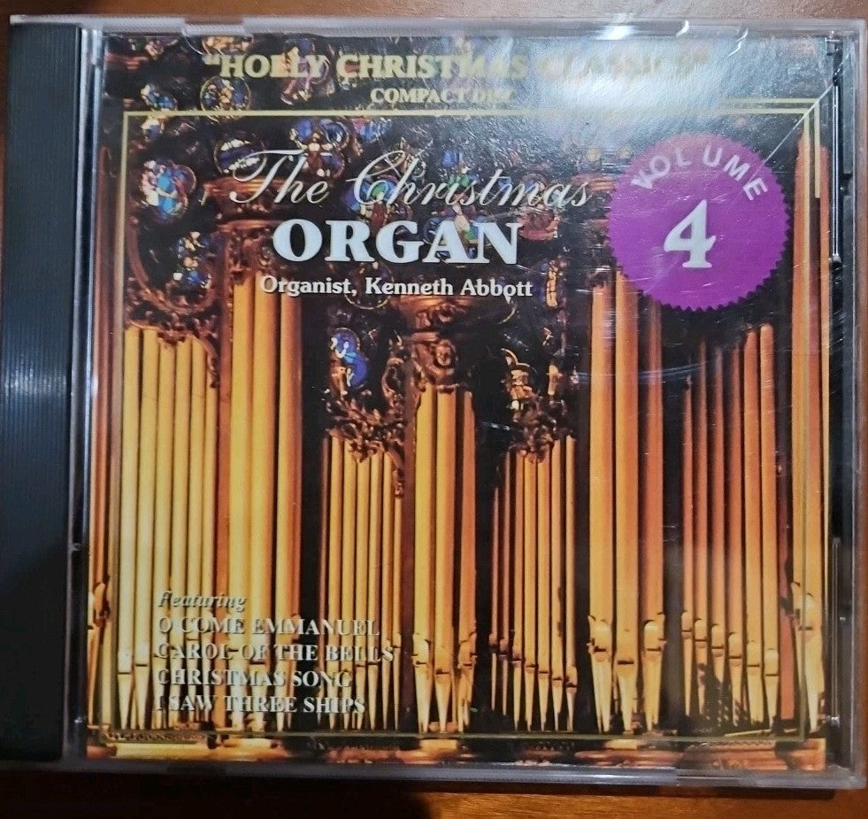 The Christmas Organ: Volume 4 [Audio CD] Organist, Kenneth Abbott. New Sealed