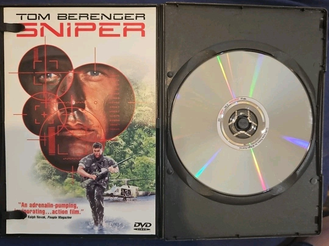 Sniper (DVD, 1993) Slimcase. Artwork Cropped. Tested