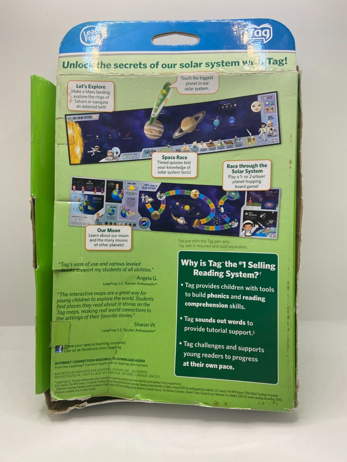 LEAP FROG Solar System Adventure Pack Read & Learn Tag Reading System