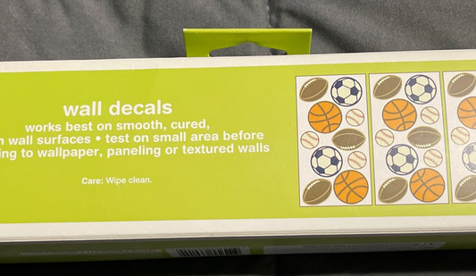 Circo Sports Balls Wall Decals - 30 Stickers on 3 Sheets - Jumbo