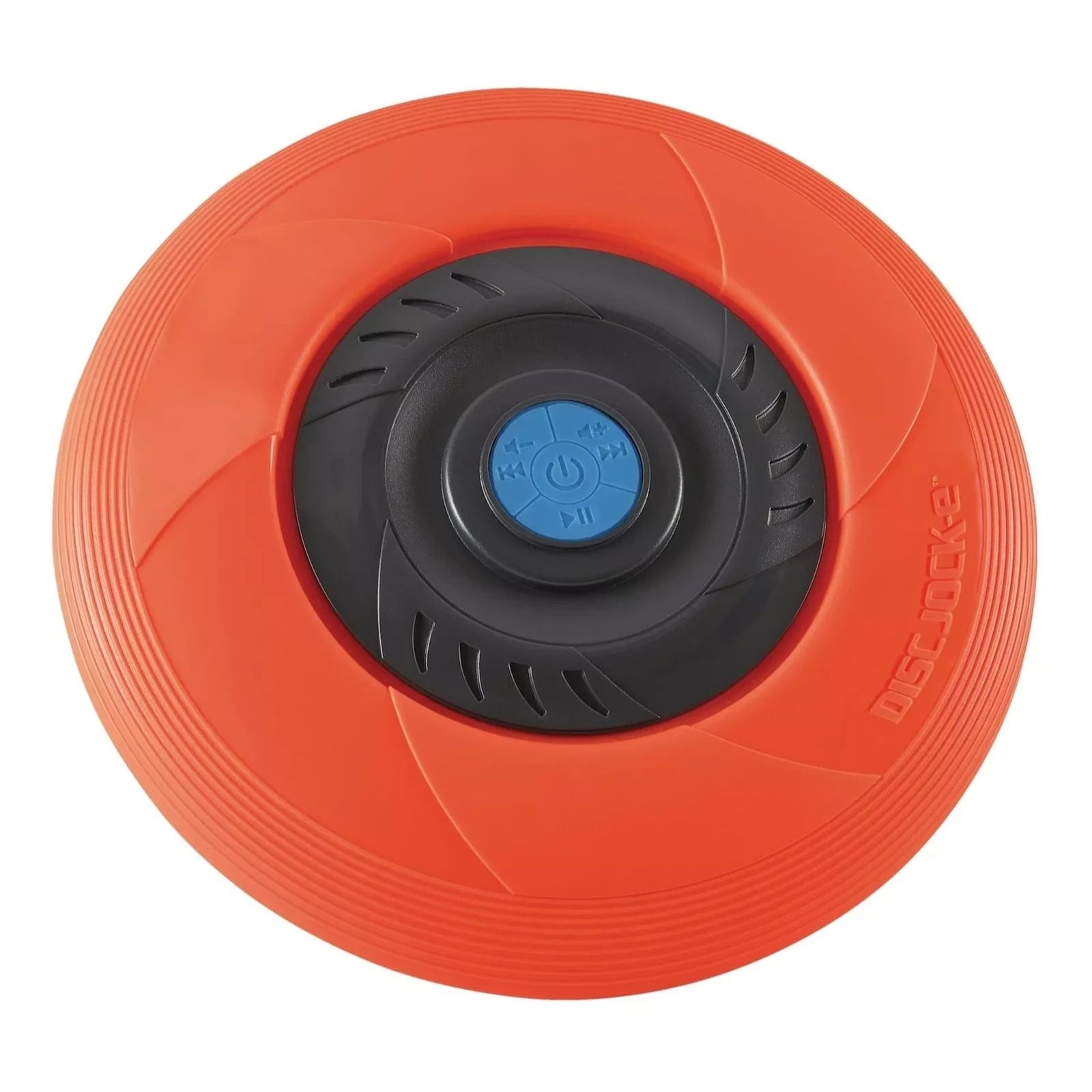 Tucker DISC JOCK-E Flying Disc, Blue Frisbee Bluetooth Speaker, Play & Music