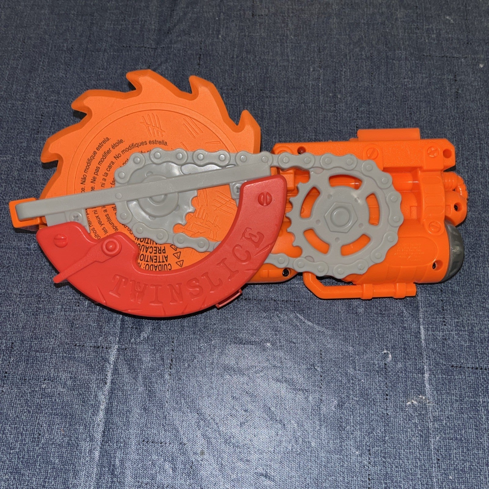 Nerf Zombie Strike Scavenger Rifle Twinslice Axe Hammer Scope 3xMags 10 Darts