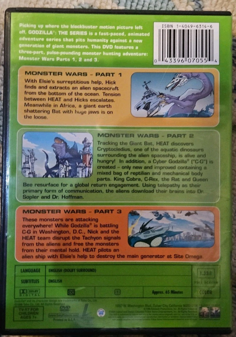Godzilla: the Series-Monster Wars Trilogy (DVD) New Sealed