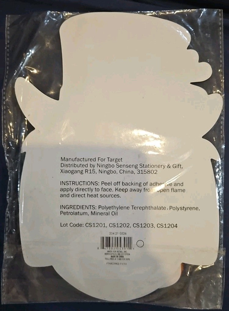 SEALED Amscan Lucky Leprechaun Self Adhesive Facial Hair Set Eyebrows Bear Side