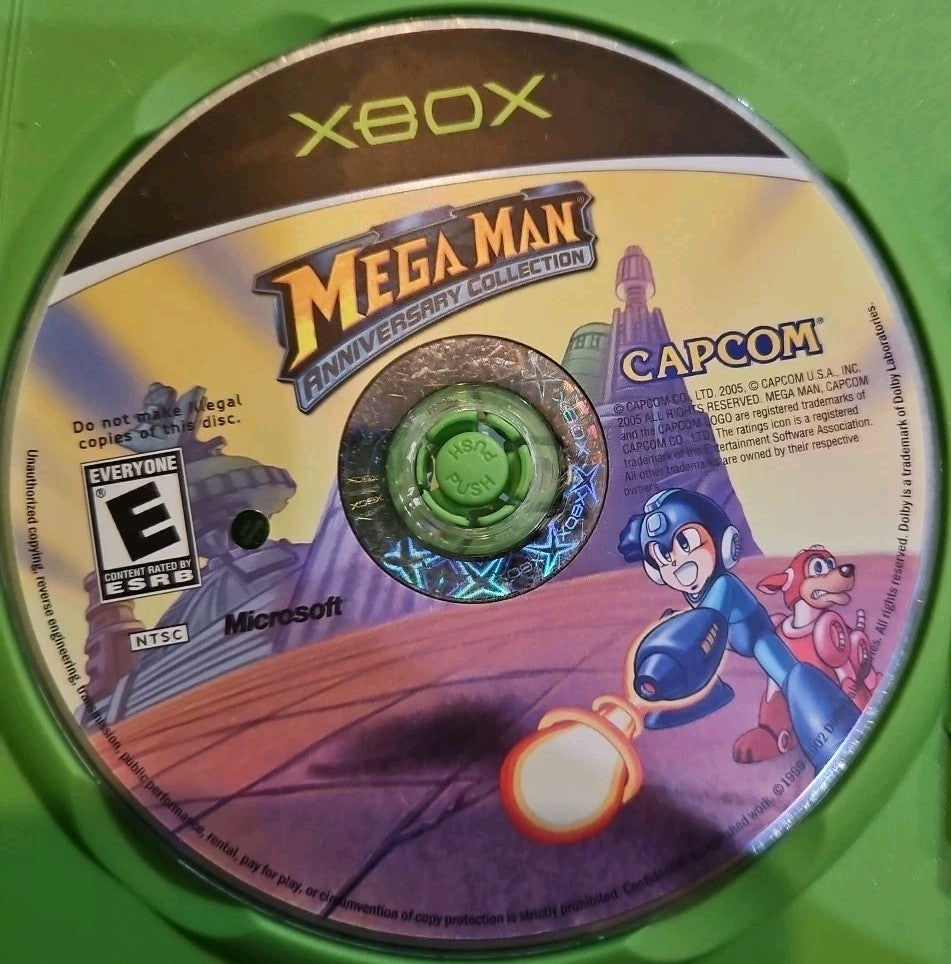 Mega Man Anniversary Collection (Microsoft Xbox, 2005) Tested. No Scratches