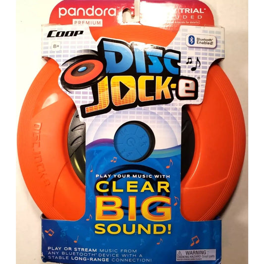 Tucker DISC JOCK-E Flying Disc, Blue Frisbee Bluetooth Speaker, Play & Music