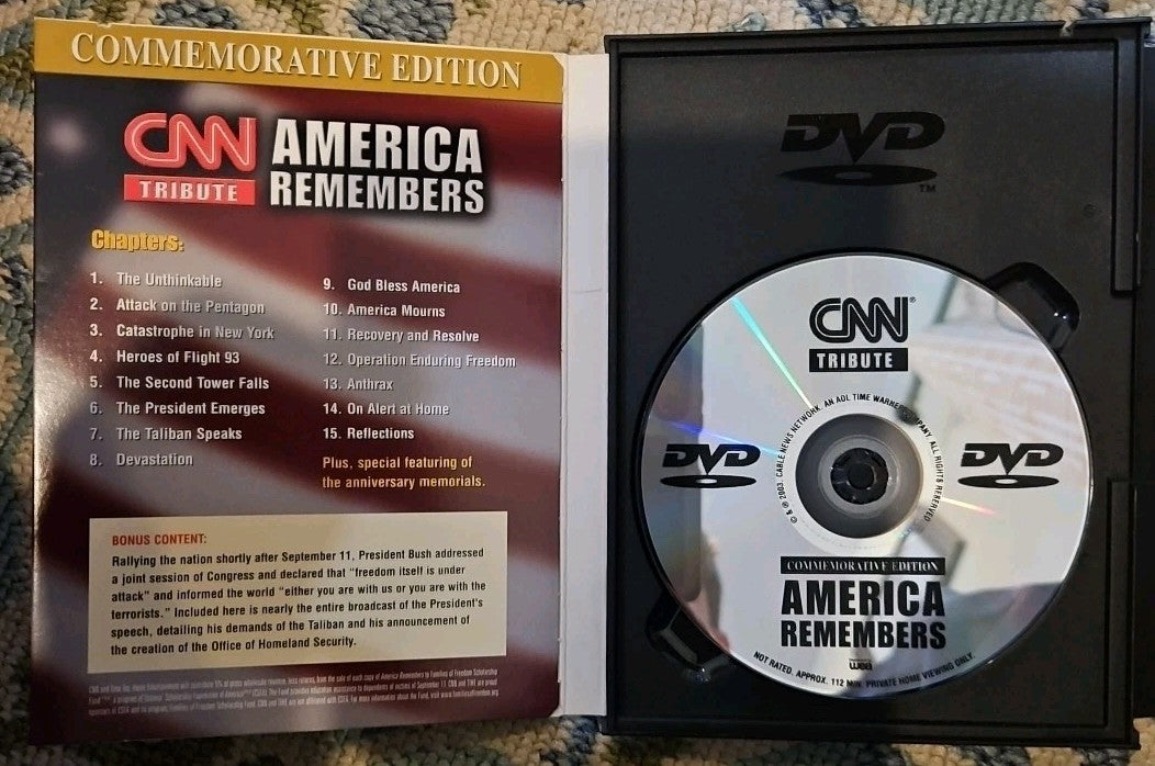 America Remembers (DVD, 2002) Tested.
