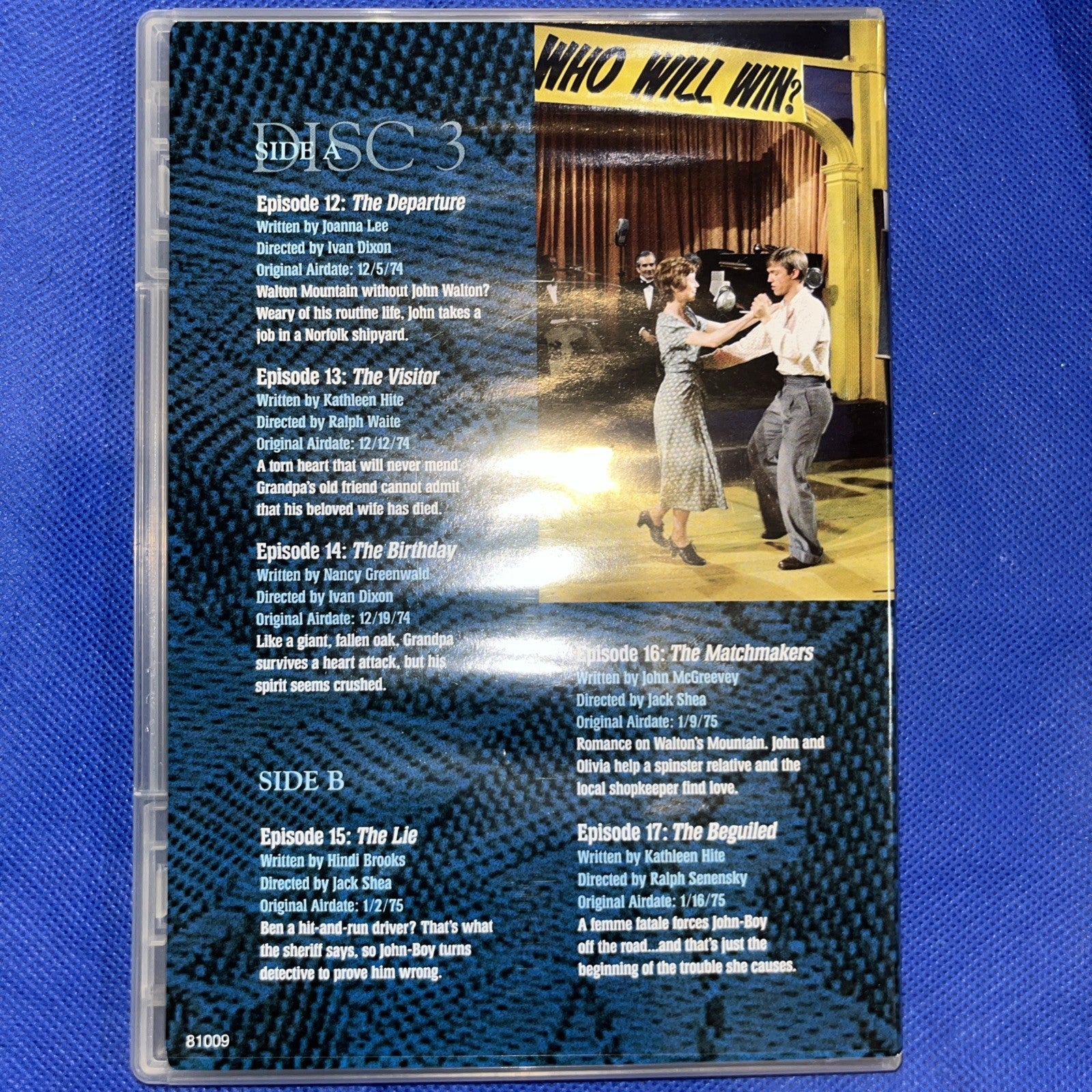 Waltons: Season 3 (DVD) Tested. Missing Disc 4