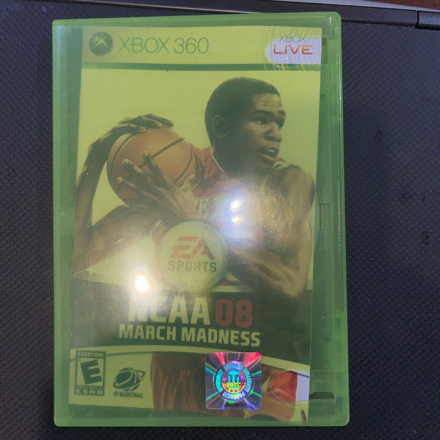 NCAA March Madness 08 - Xbox 360 - No Cover Liner.  With Manual. Tested