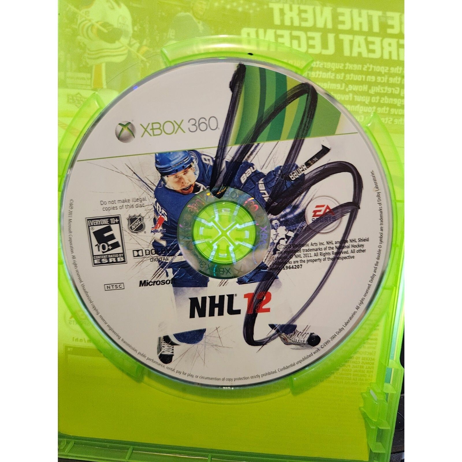 NHL 12 (Xbox 360) New Case. Tested. No scratches. Markered.