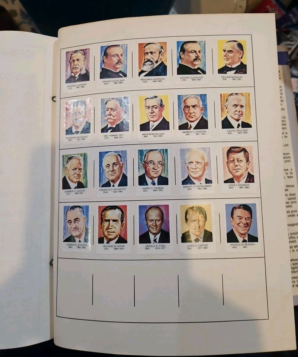 Hygrade AMERICA Stamp Collection Album W/ Some Stamps In Binder  1982