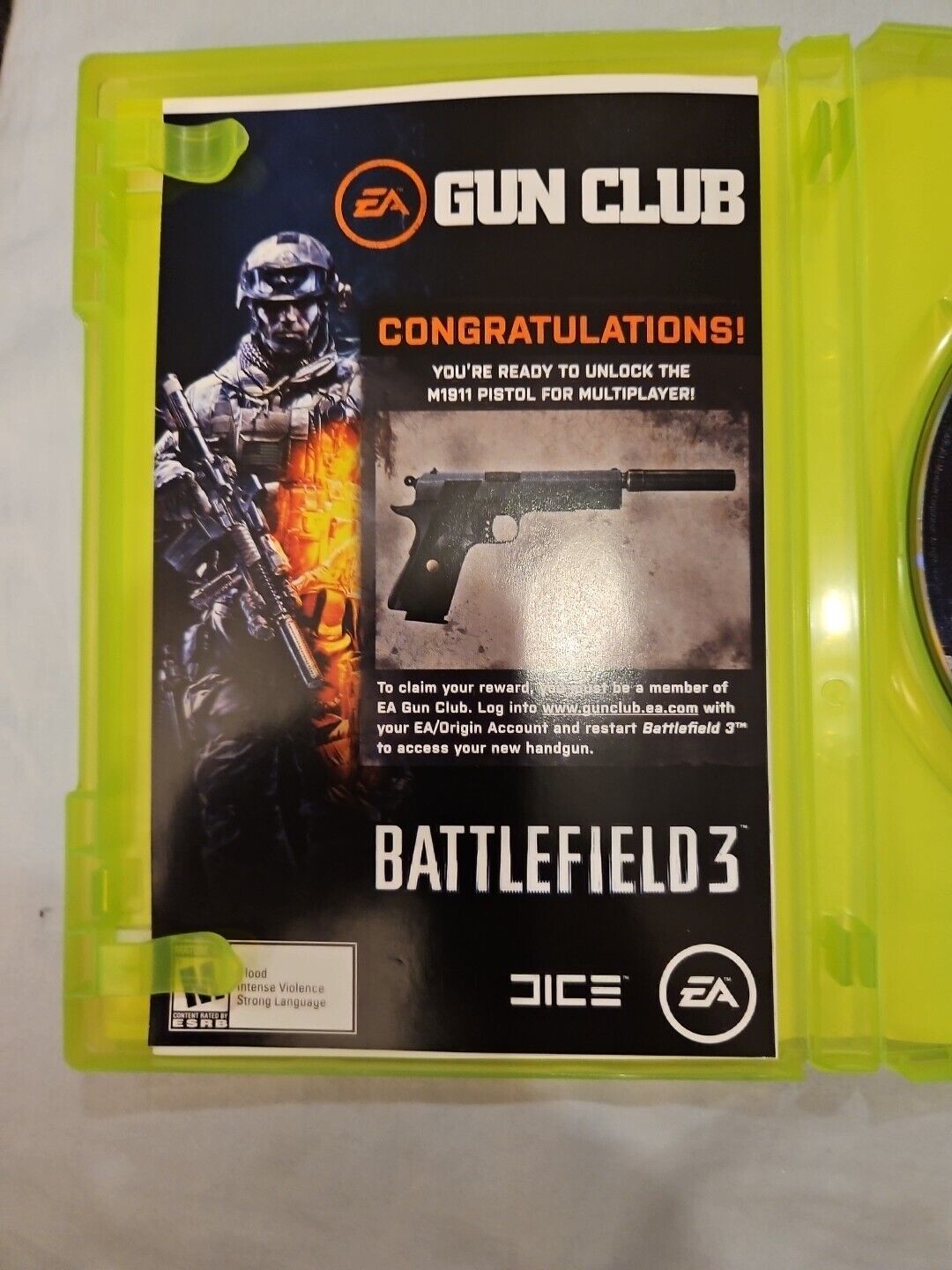 Battlefield 3 (Microsoft Xbox 360, 2011)CIB