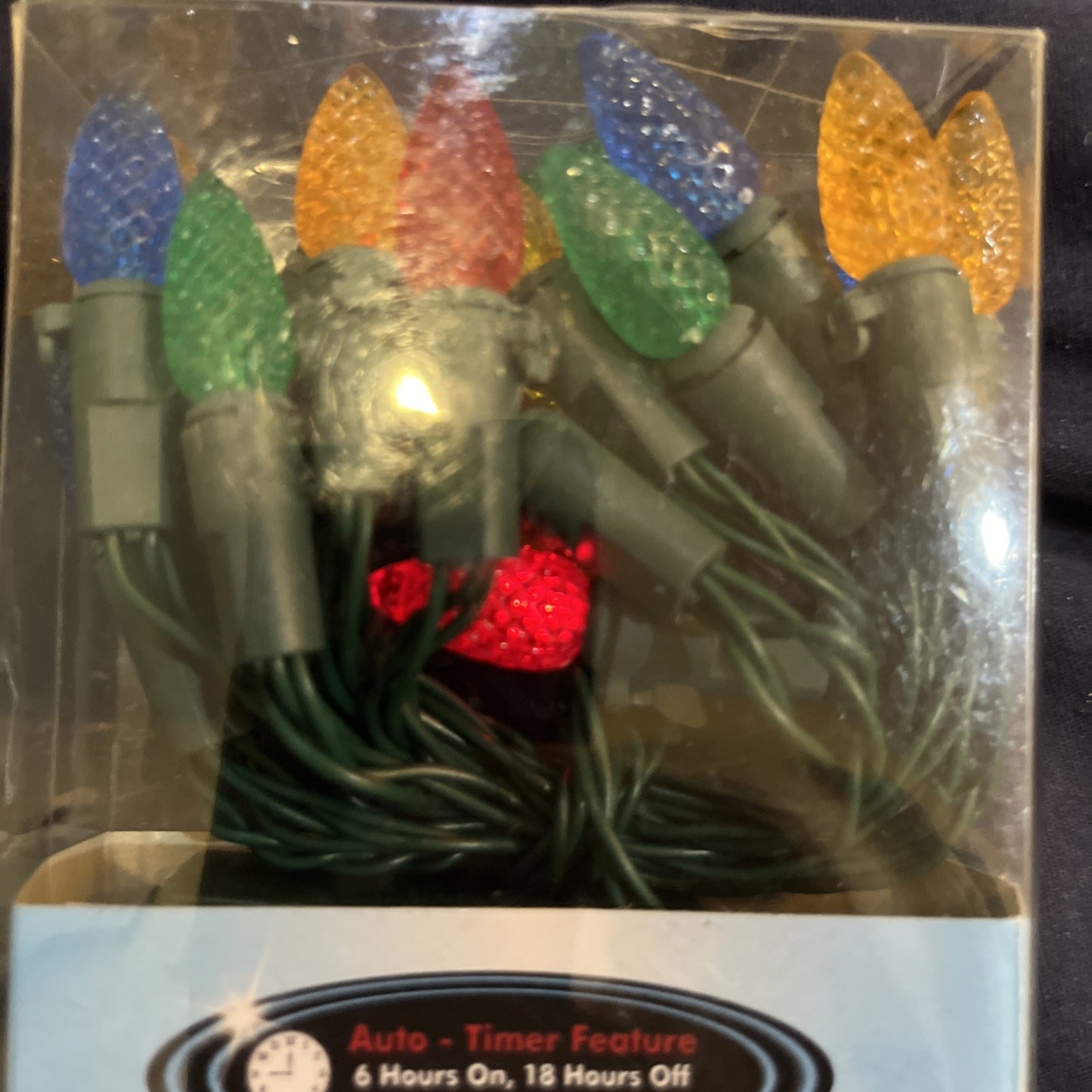 20 LED Diamond Cut C3 Multicolor Lights Battery Operated