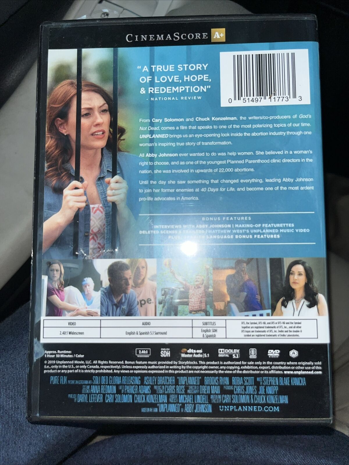Unplanned - What She Saw Changed Everything (DVD, 2019) New & Sealed