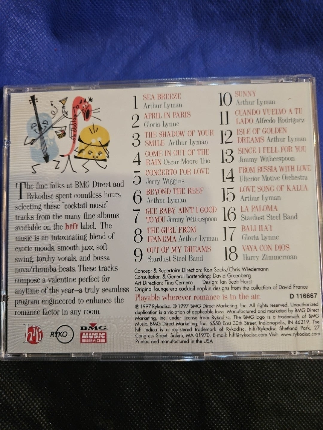 Cocktails for Two: Romance with a Twist (CD, 1997, BMG)