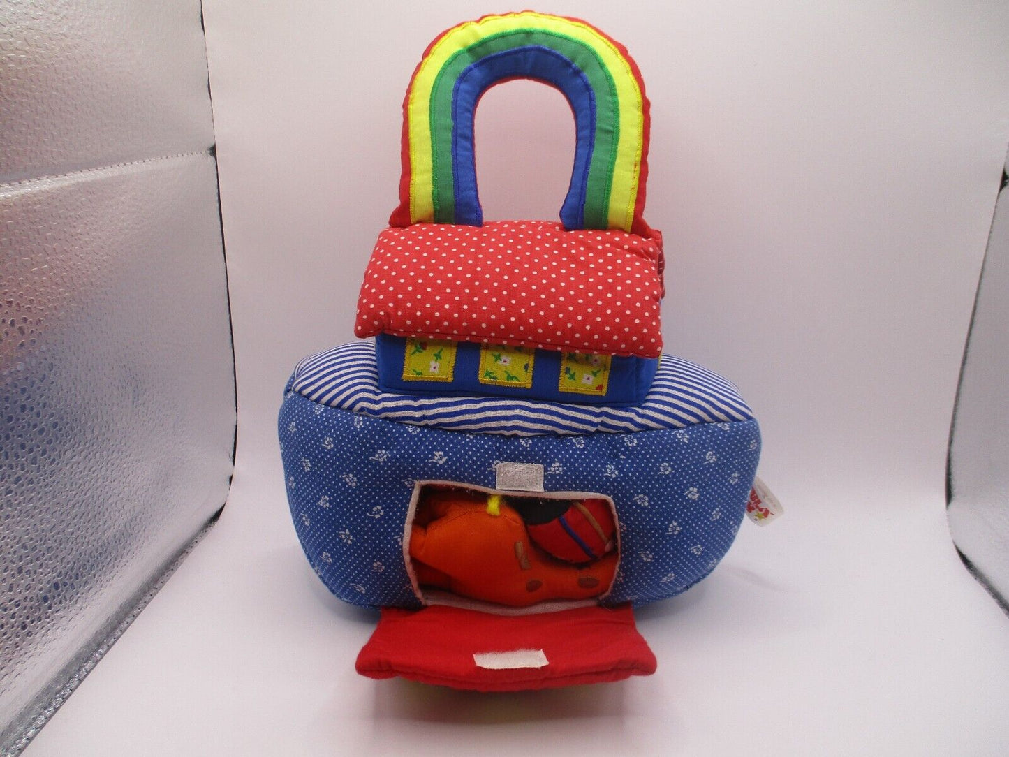 Cloth Fabric Plush Noah's Ark Kubla Kids Noah with Animals