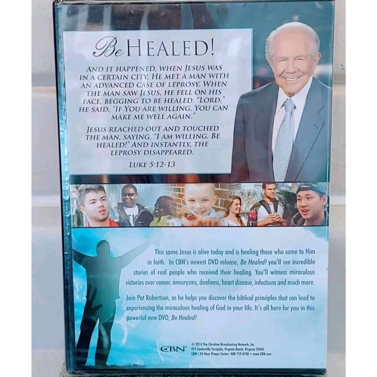 Be Healed by Pat Robertson (DVD) Brand New