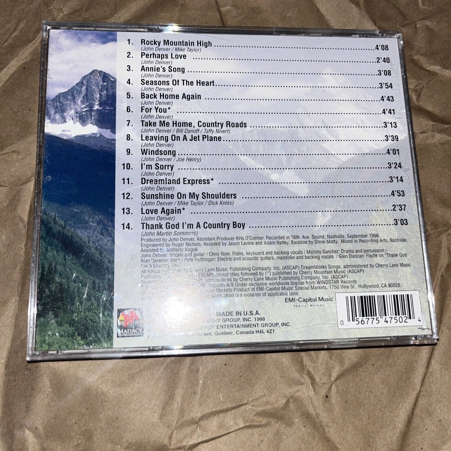 The Best of John Denver [Madacy] by John Denver (CD, Jan-2006, Madacy)