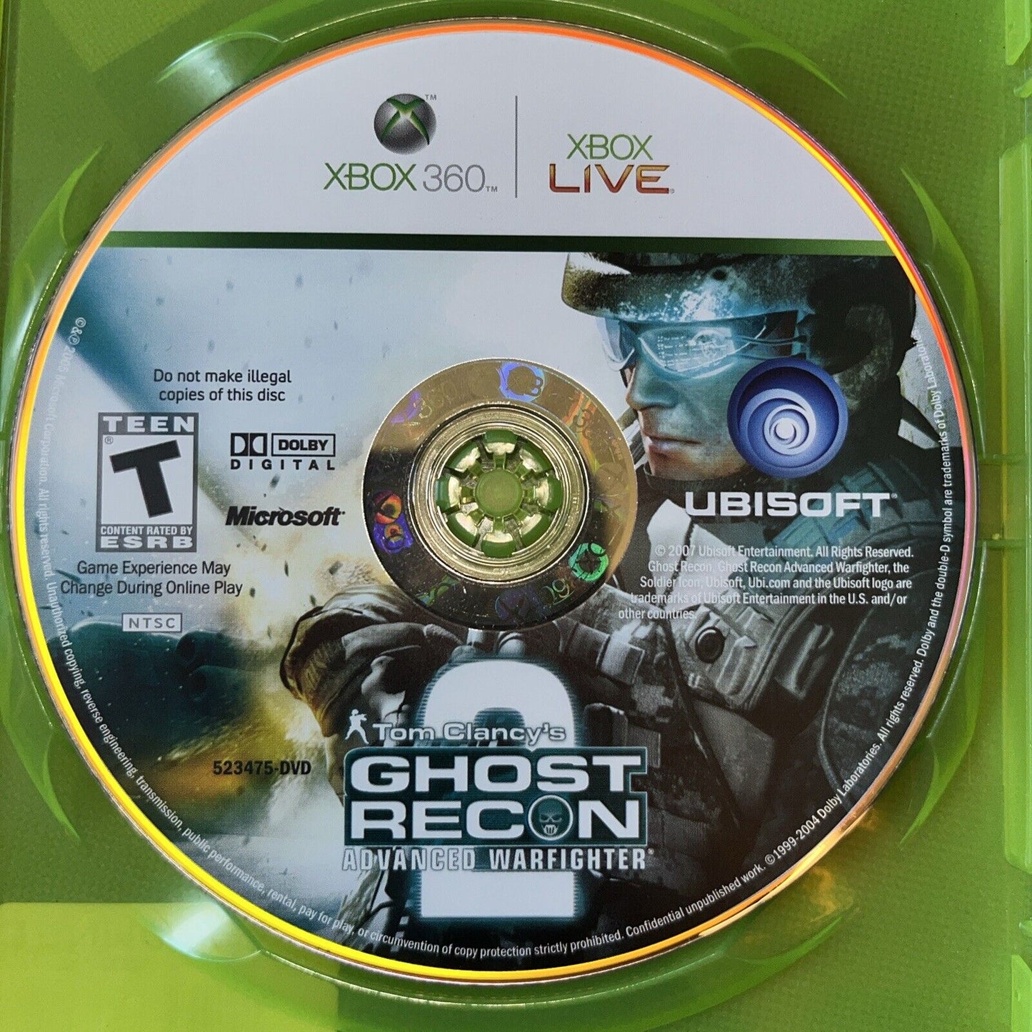 Tom Clancy's Ghost Recon: Advanced Warfighter 2 (Xbox 360)CIB Manual New Case