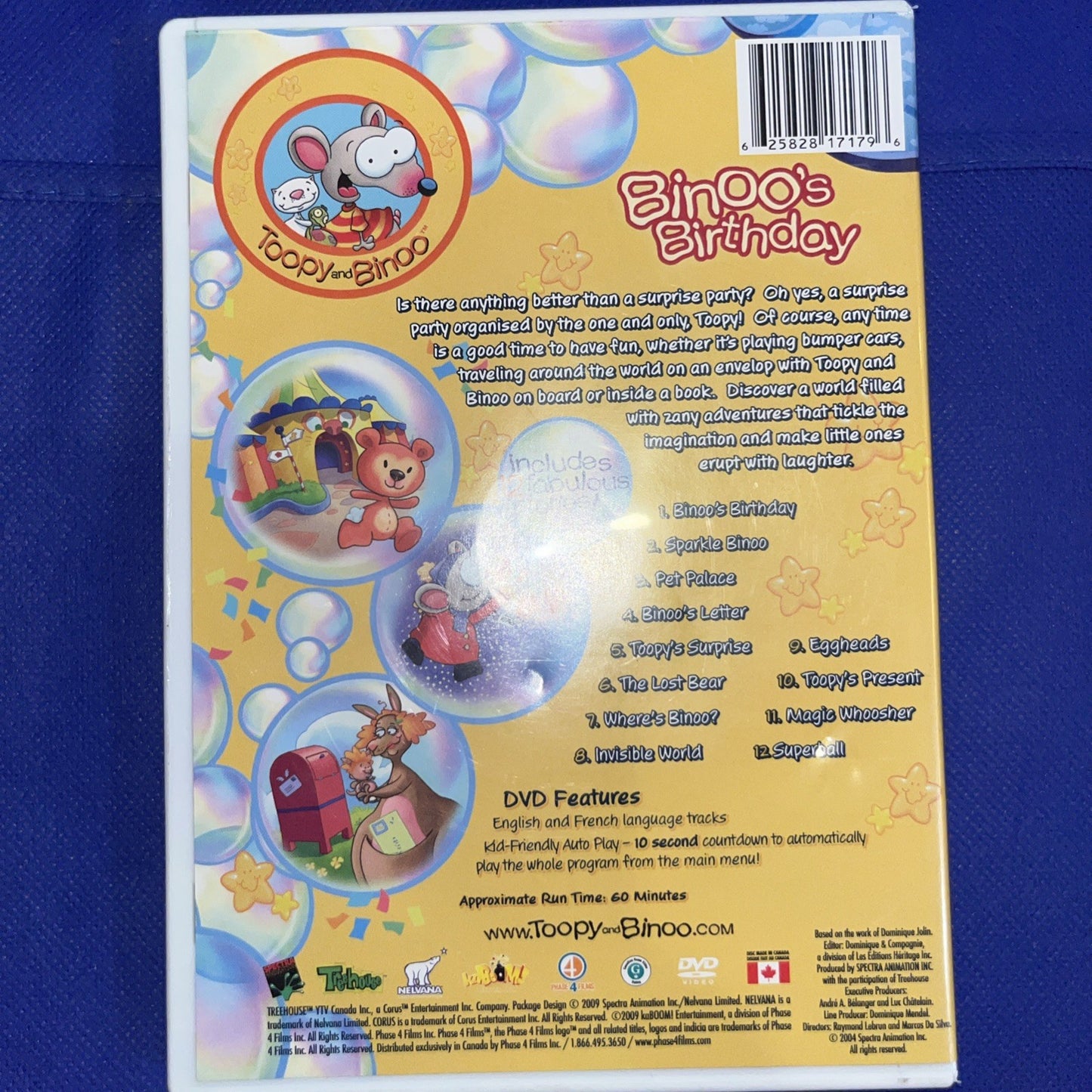 Toopy And Binoo: Binoos Birthday (DVD, 2009, Canadian)